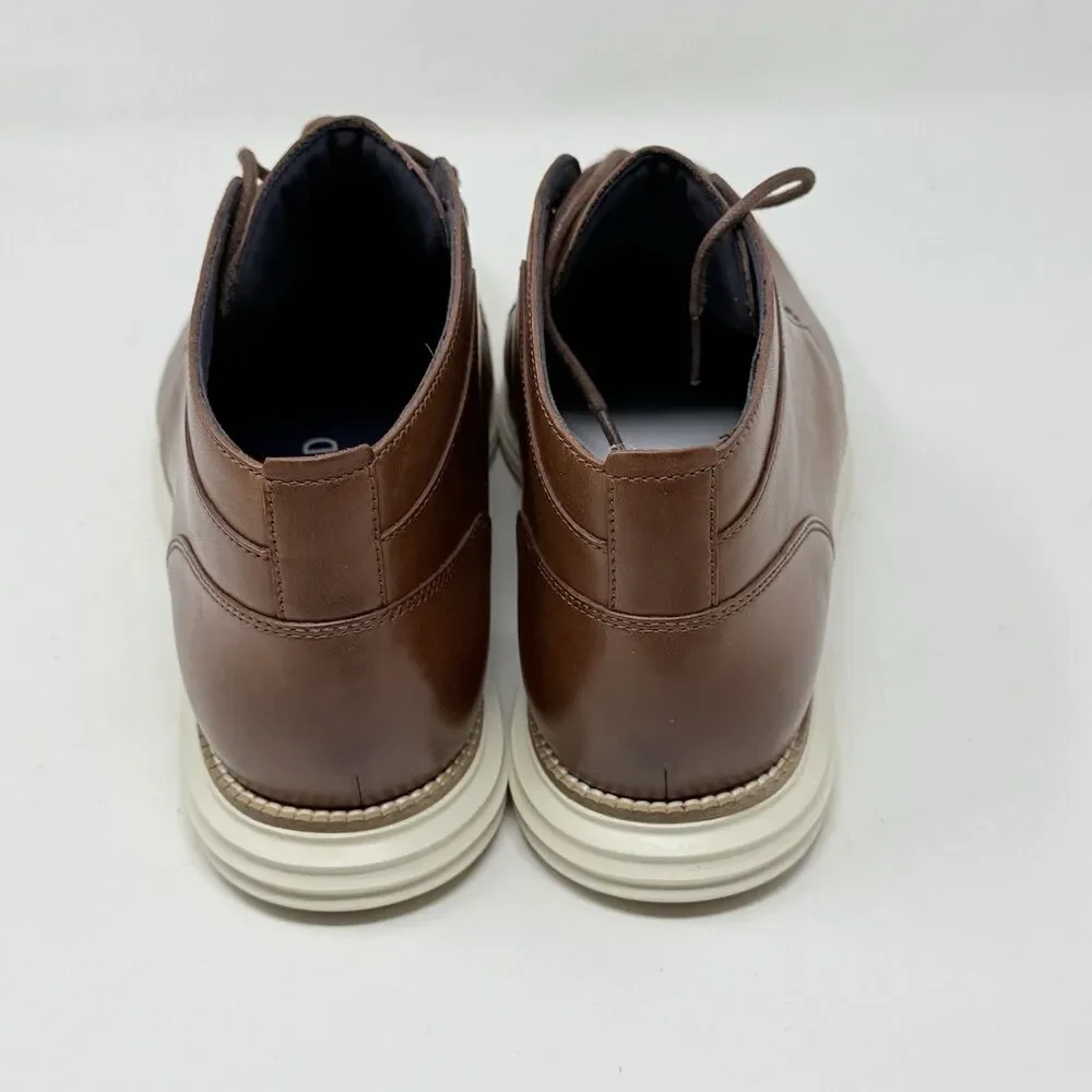 Cole Haan Original Grand Chukka Boots Mens 13 M Woodbury Brown Ivory Leather